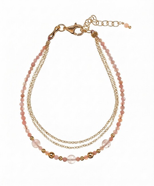 Alisia Bracciale triplo placcato oro con opale rosa AL3054.01.046 donna