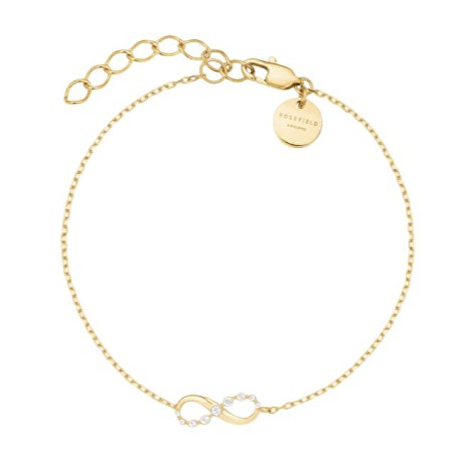 Rosefield Bracciale coordinato placcato oro con cristalli Infinity JBING-J1313 donna