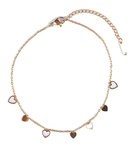 Emily Westwood Cavigliera placcata in oro con cuori Lumoura EWA250352G donna