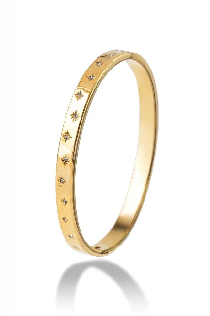 Emily Westwood Bracciale massiccio placcato oro con cristalli Freya EWB250402G donna