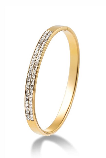 Emily Westwood Bracciale massiccio placcato oro con cristalli Nyra EWB250397G donna