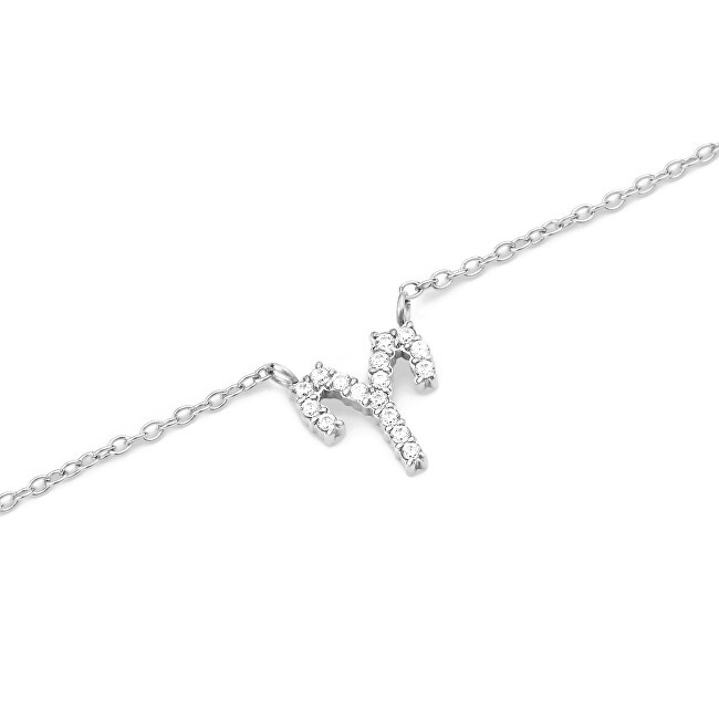 Daniel Wellington Elegante collana in acciaio con cristallo, segno zodiacale Ariete DW00400943 donna