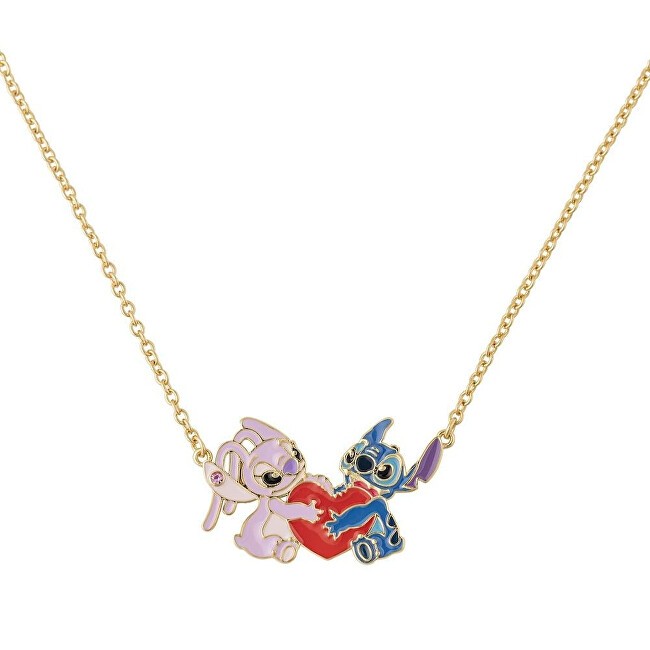 Disney Incantevole collana con ciondolo a forma di Stitch e angelo Lilo & Stitch NF00777YRUL-18.PA donna