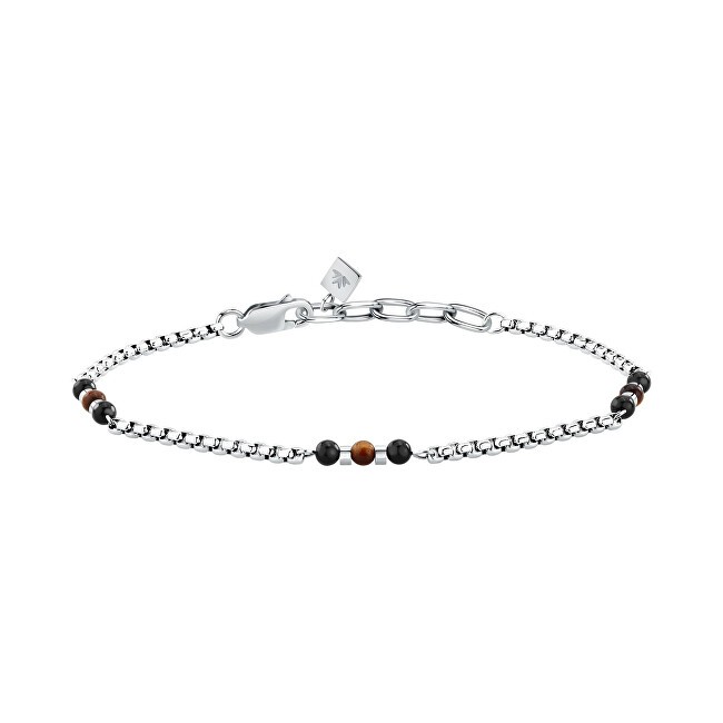 Morellato Bracciale da uomo in acciaio con perline Terra S1757 uomo