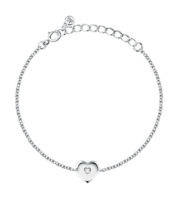 Morellato Braccialetto da bambino in argento con cuore e zirconi Dono SAZL06 donna