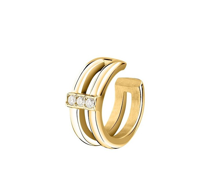 Morellato Orecchino singolo doppio placcato oro con cristalli Earcuff SAUP40 donna