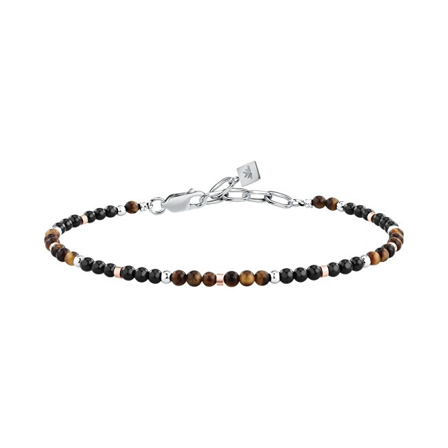 Morellato Bracciale da uomo alla moda con minerali, modello Terra S1761 uomo