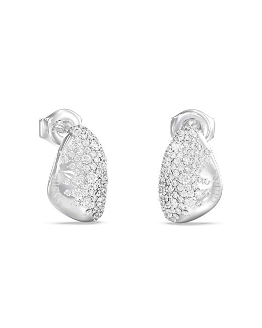 Guess Orecchini di design con cristalli Moon Drops JUBE06255JWRHT/U donna