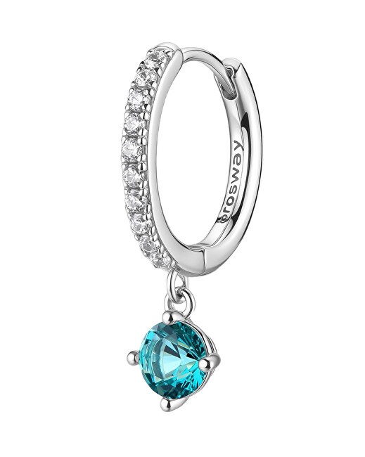 Brosway Orecchino singolo a cerchio verde acqua FAG12 donna