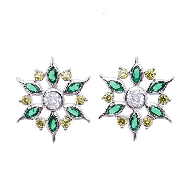 Oliver Weber Orecchini a forma di fiore con cristalli Wildflower 23191 donna