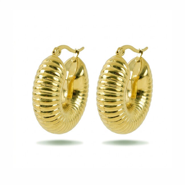 Marc Malone Anelli distintivi in acciaio placcato oro MCE24035G donna