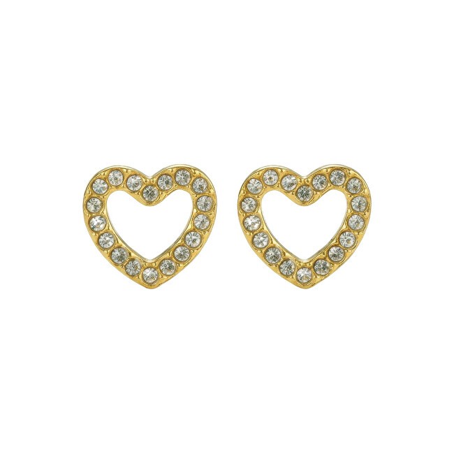 Emily Westwood Orecchini a cuore placcati in oro Virelle EWE260597G donna