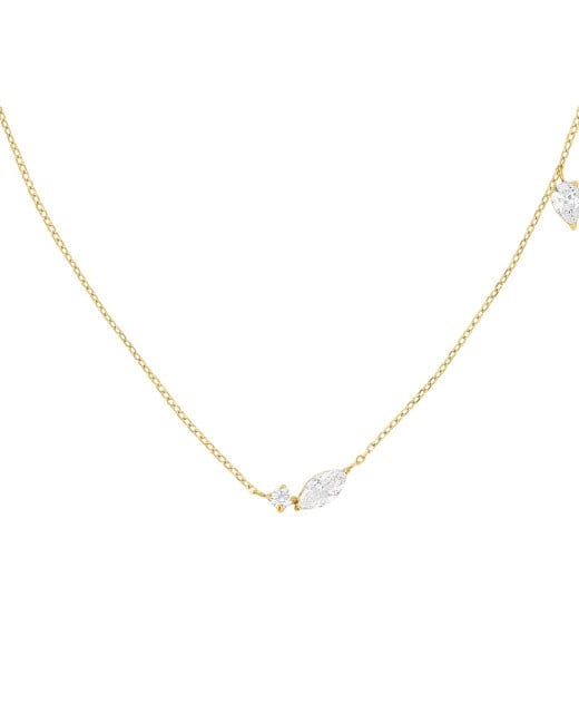 Rosefield Elegante collana in acciaio con cristalli JNMSG-J1306 donna