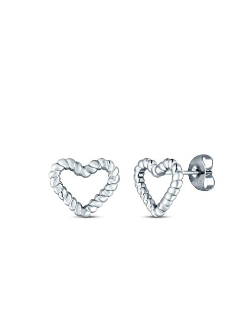Vuch Orecchini a forma di cuore in acciaio Arisca Silver donna