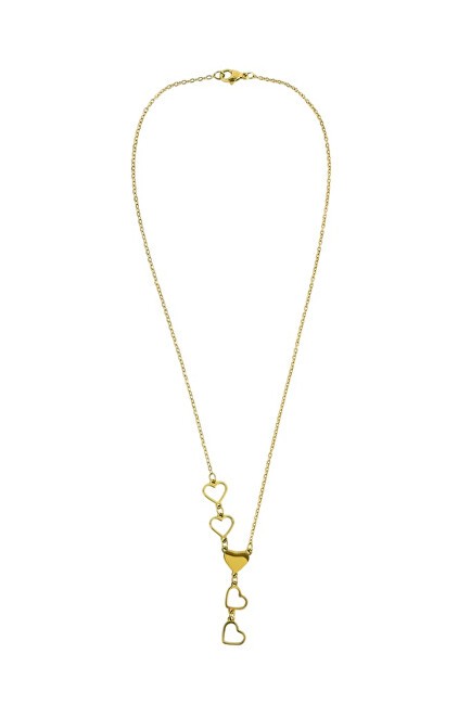 Emily Westwood Collana placcata oro con cuori Celera Gold EWN260623G donna