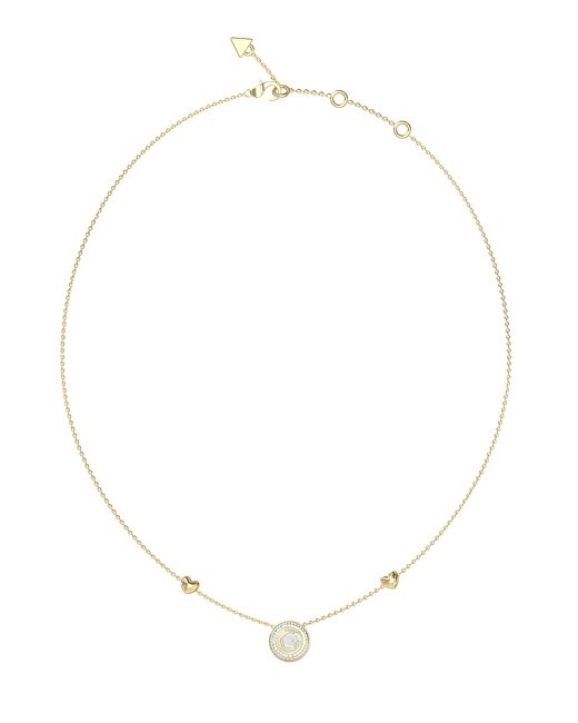 Guess Collana placcata oro con talismano G in madreperla JUBN06201JWYGT/U donna