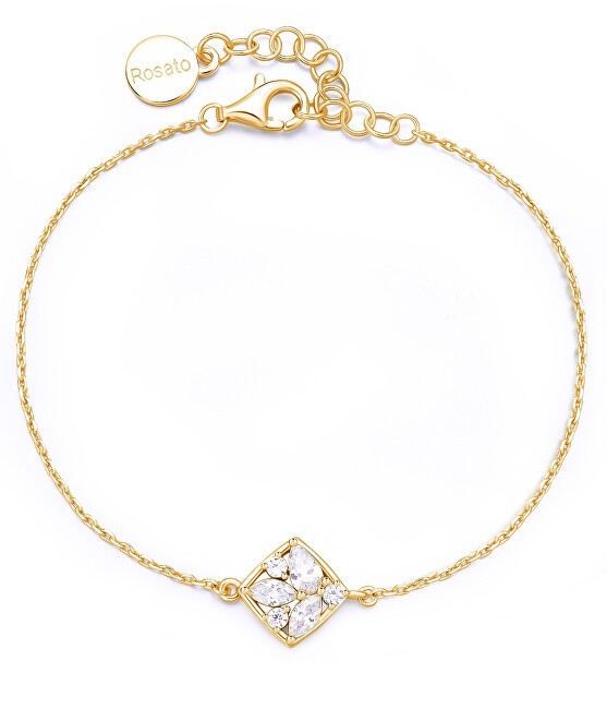 Rosato Bracciale da donna placcato oro con zirconi cubici Gemma RZGE20 donna