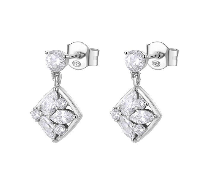 Rosato Orecchini scintillanti in argento con zirconi cubici Gemma RZGE58 donna