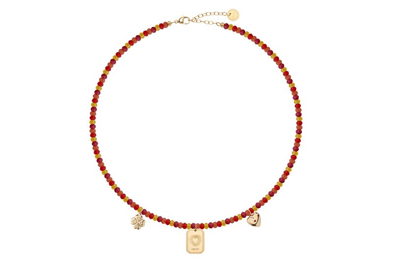 Liu Jo Collana di perline colorate in acciaio Icones LJ3155 donna