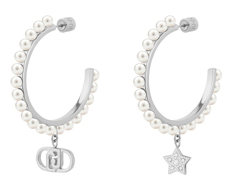 Liu Jo Orecchini a cerchio con perle e pendenti LJ3167 donna