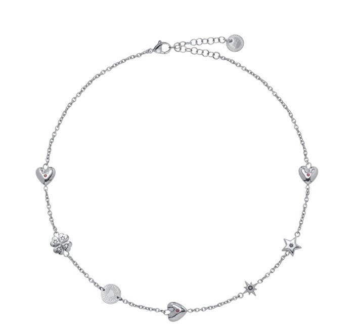 Liu Jo Collana da donna in acciaio con cristalli Icones LJ3175 donna