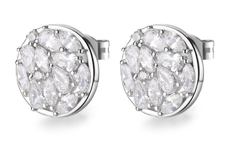 Rosato Orecchini a lobo in argento con zirconi cubici Gemma RZGE42 donna