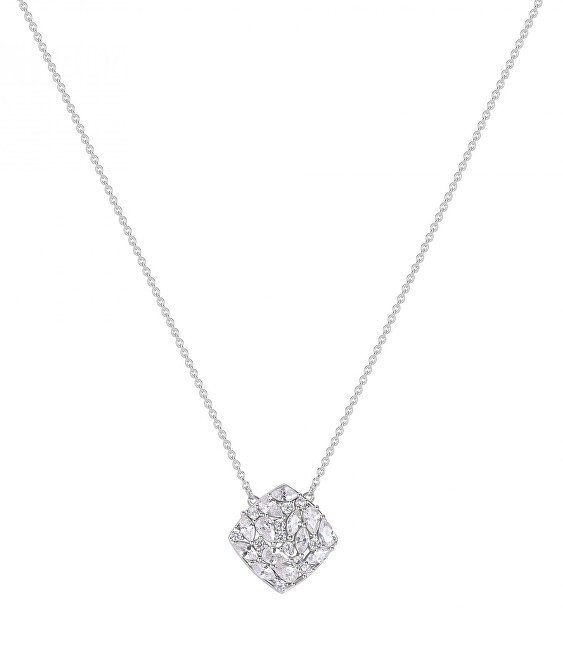 Rosato Collana in argento sterling con zirconi cubici trasparenti Gemma RZGE07 donna