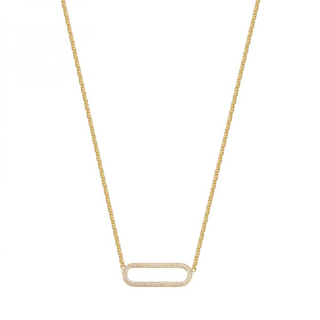 Rosato Incantevole collana placcata in oro con ornamento Bianca RZBI62 donna