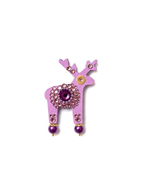 Deers Mini spilla a forma di cervo Miss Violet donna