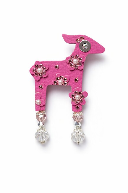 Deers Mini spilla a forma di cerbiatto e tulipano donna