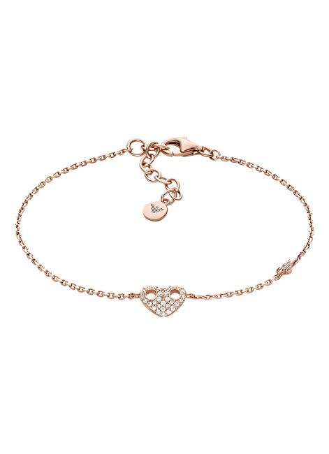 Emporio Armani Romantico bracciale placcato oro con zirconi EG3649221 donna