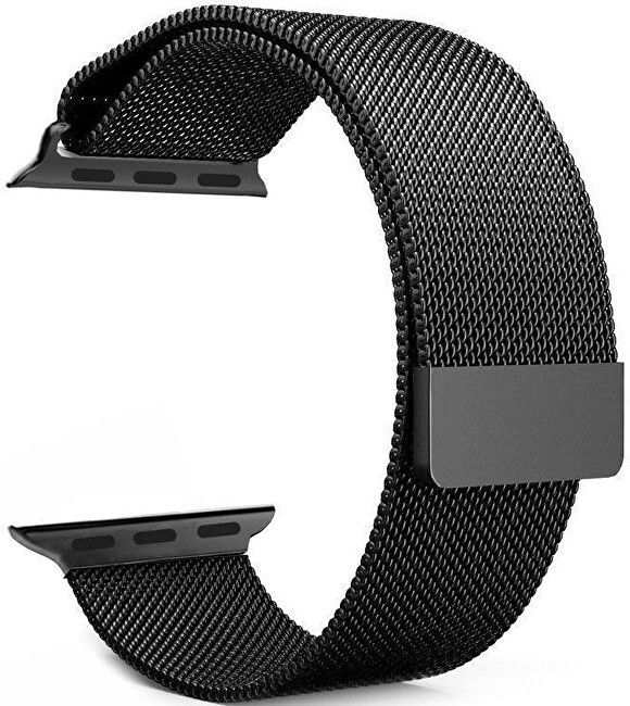 4wrist Fascetta Milan in acciaio per Apple Watch - Nera 42/44/45 mm unisex