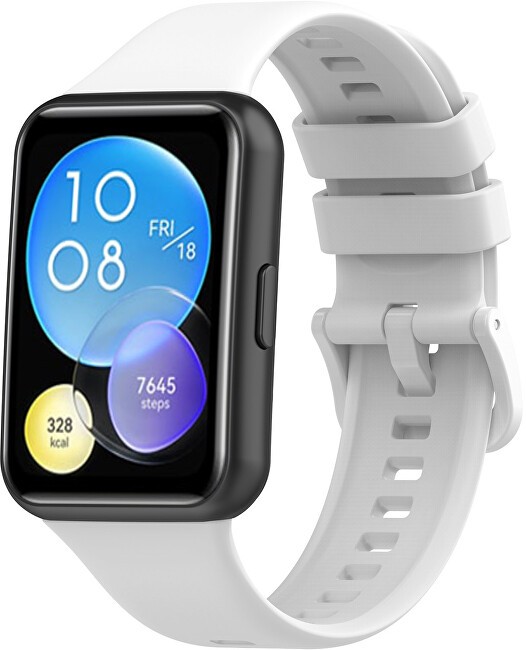 4wrist Cinturino in silicone per Huawei Watch FIT 2 Active - Bianco unisex