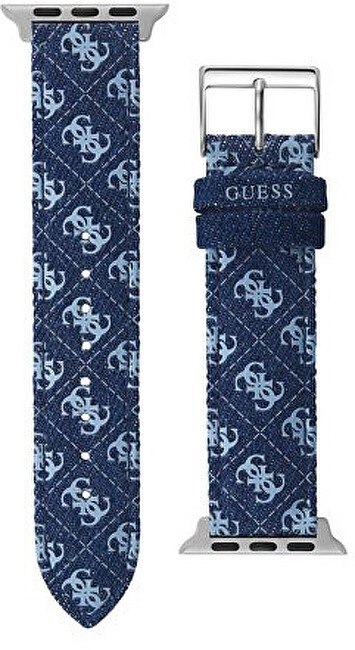 Guess Cinturino in pelle per Apple Watch 38 - 41 mm - Blu Quattro G CS2001S3 donna