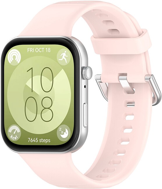 4wrist Cinturino in silicone per Huawei Fit 3 - Rosa donna