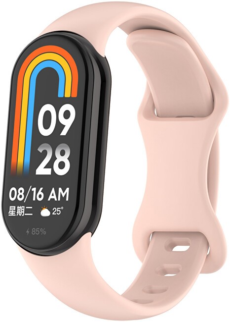 4wrist Cinturino in silicone per Xiaomi 9 e 8 - Rosa donna