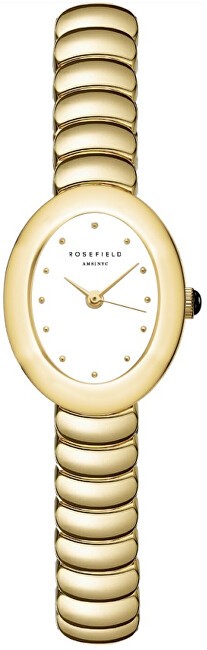 Rosefield Ovale Bianco Opaco Acciaio inox Oro OVWGSG-OV19 donna
