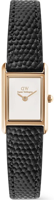 Daniel Wellington Mini rilegato 17x26 Nero Lucertola Bianco RG DW00100907 donna