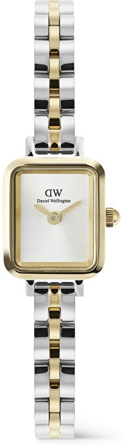 Daniel Wellington Quadro Mini 15.4x18.2 Arch 3-Link Bianco Sunray Bicolore GS DW00100925 donna
