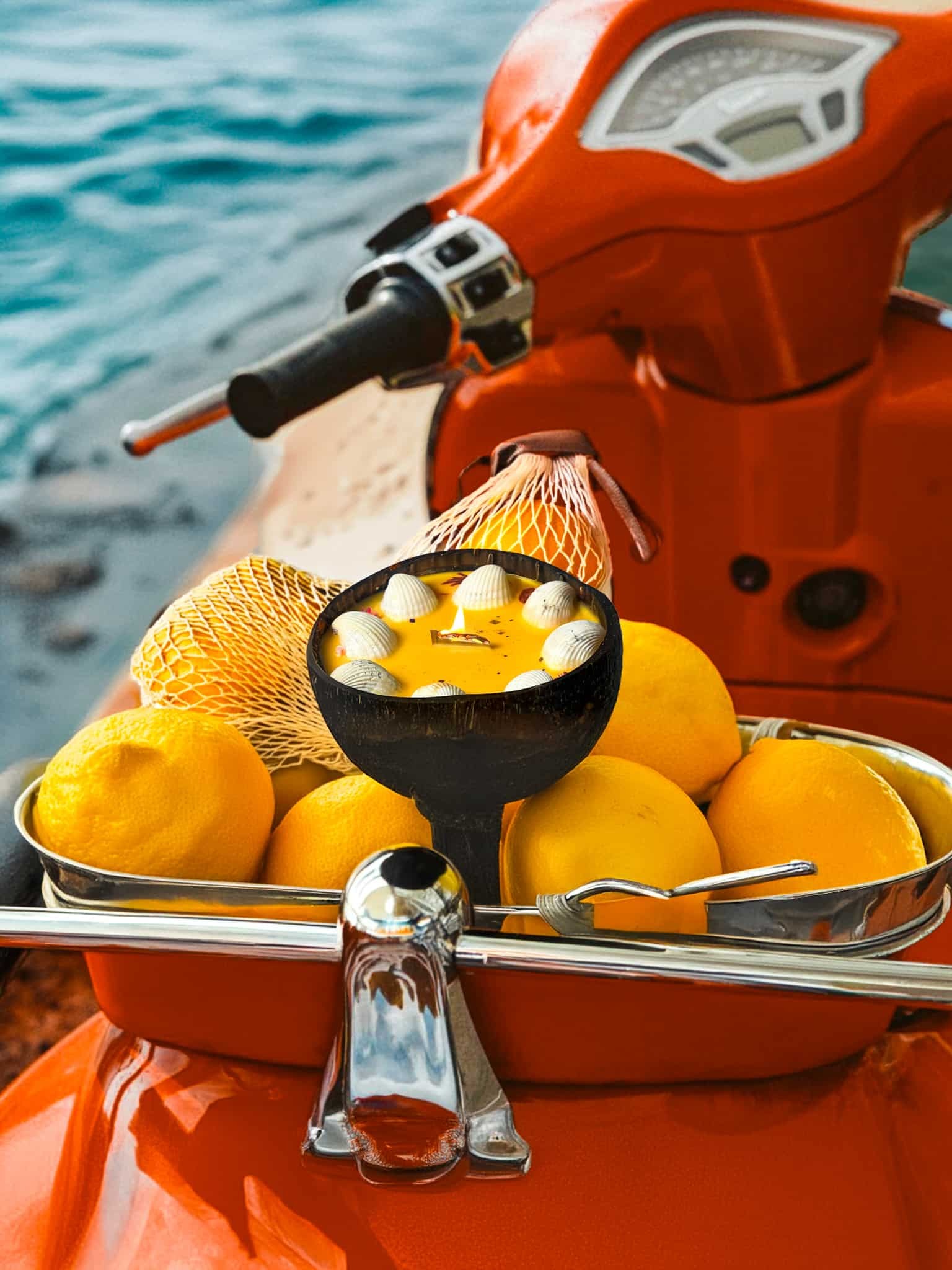 Candela Artigianale Dolce Vita Surfing Road – Fragranza Albicocca, Pesca e Limone