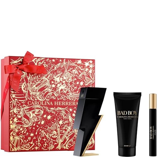 Carolina herrera SET Bad Boy eau de toilette spray 50ml + eau de toilette spray 10ml + Gel doccia 100ml