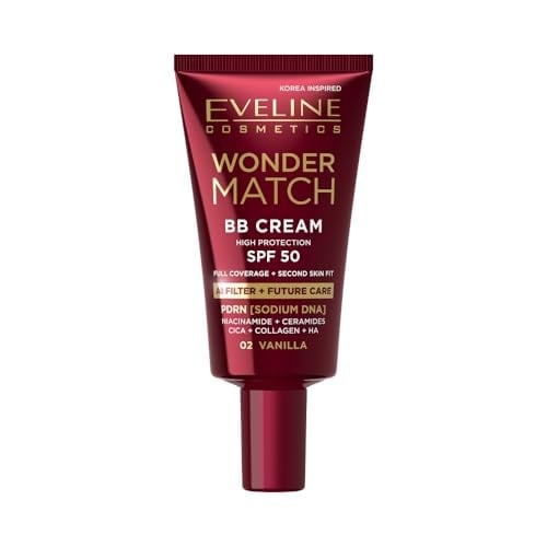 Eveline Wonder Match BB Cream SPF50 02 Vaniglia