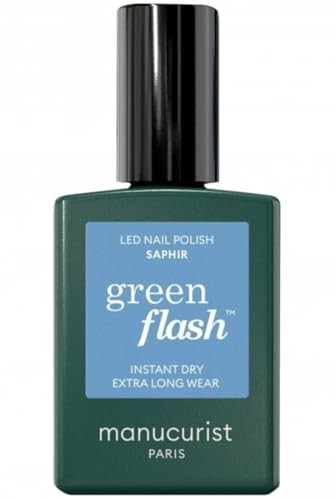 Manucurist Smalto per unghie in gel LED Green Flash Saphir 15ml