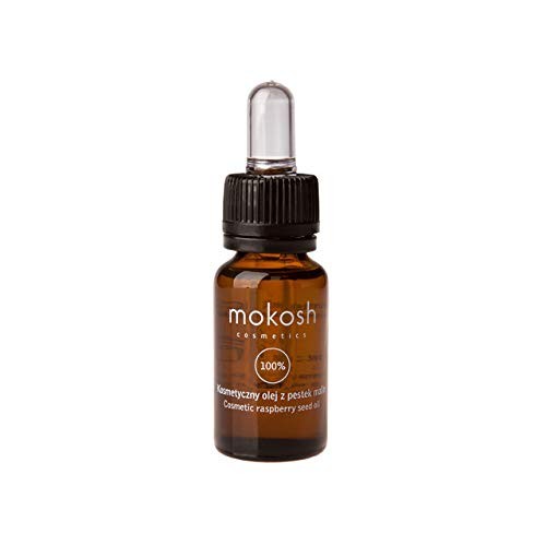 Mokosh Olio di semi di lampone, olio cosmetico ricavato dai semi di lampone, 12ml
