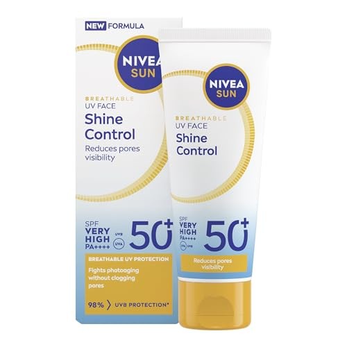 Nivea Crema protettiva per il viso, controllo della lucidità, SPF 50+, 40 ml unisex