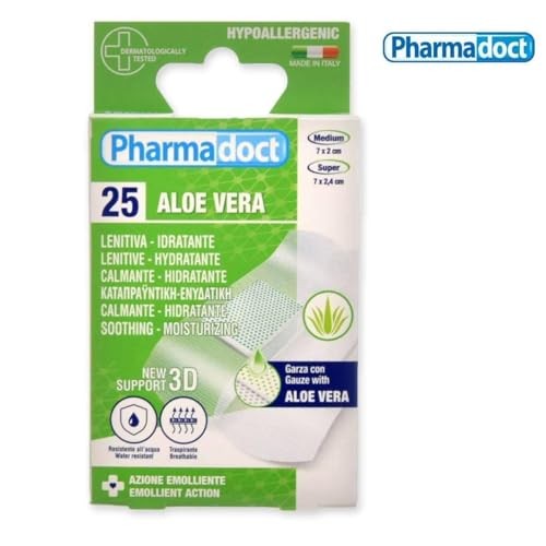 Pharmadoct Cerotti cicatrizzanti all'Aloe Vera, 25 pezzi donna