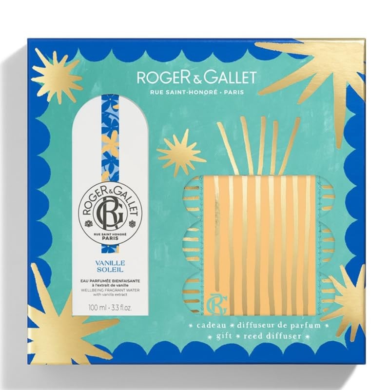Roger & Gallet SET DI 2 ACQUA PROFUMATA VANILLE SOLEIL WELLNESS Scented water 100 ml + Mikado air freshener 1 unit unisex