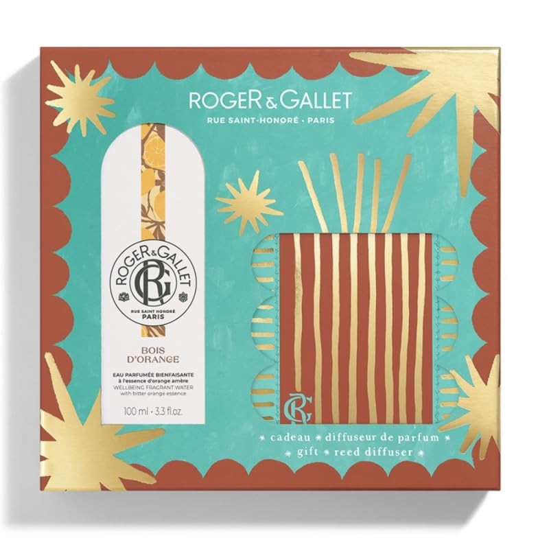 Roger & Gallet Set di 2 acque profumate Bois d'Orange Wellness Scented water 100 ml + Mikado air freshener 1 unit donna