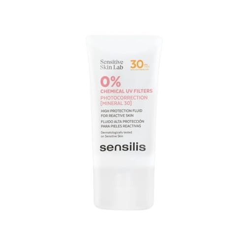 Sensilis Fluido fotocorrettivo minerale 30 ad alta protezione per pelli reattive SPF30 40ml unisex