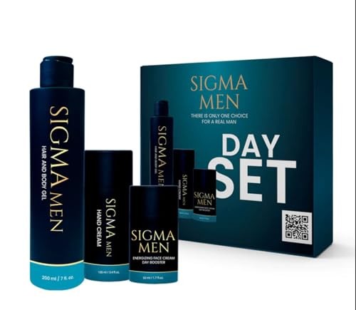 Sigma men SET Set Giorno: bagnoschiuma e shampoo 200ml + crema mani 100ml + crema giorno 50ml